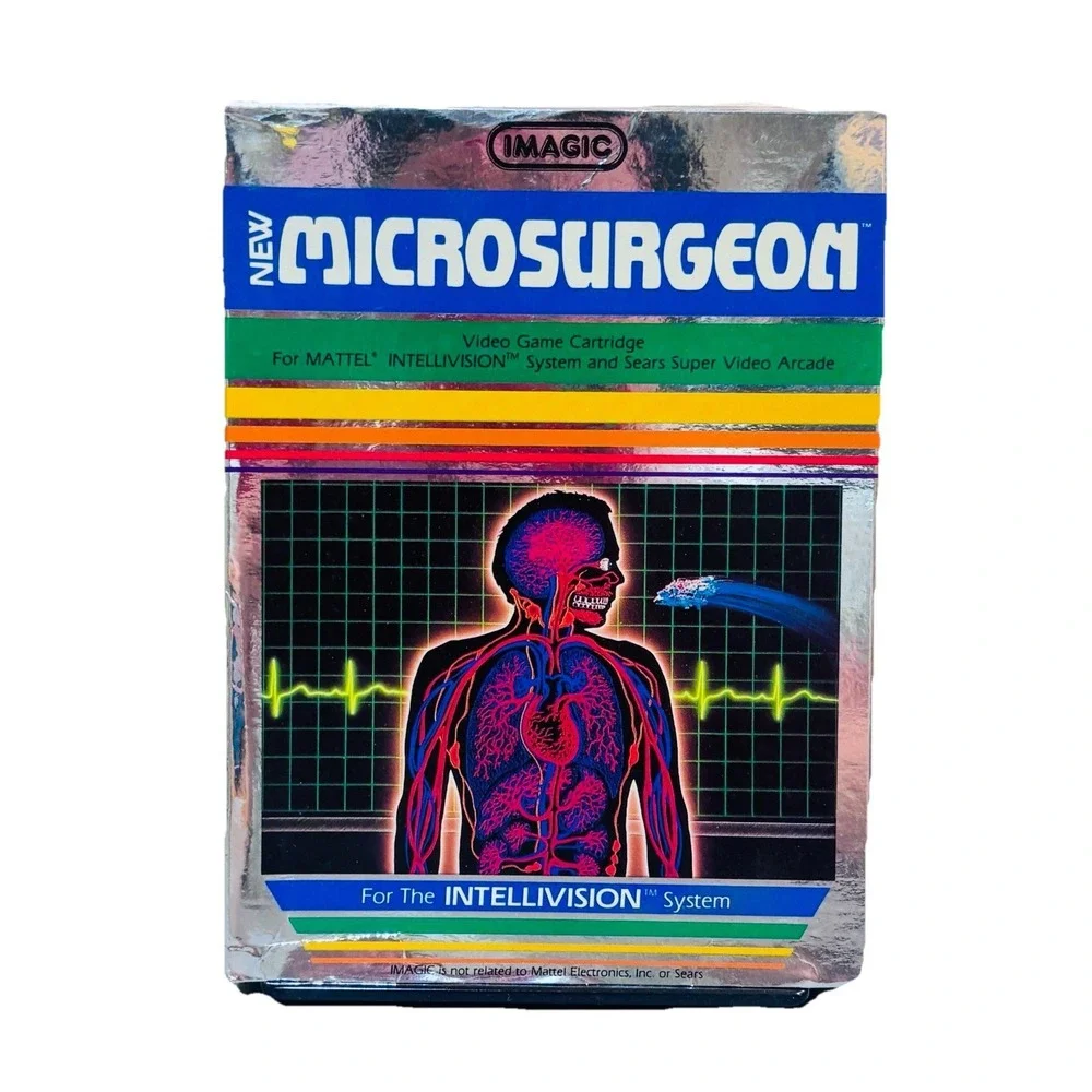 Vintage Intellivision Imagic Microsurgeon Very Rare New In Original Seal